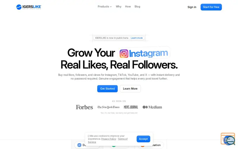 Screenshot of IGERSLIKE