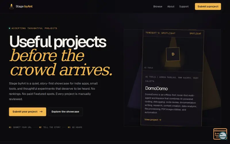 Screenshot of Stage byAnt