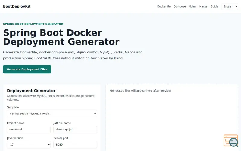 Screenshot of BootDeployKit