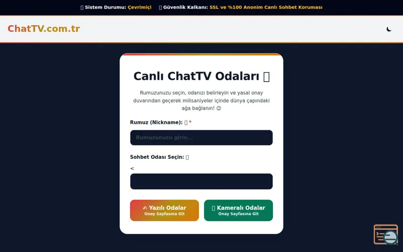 Screenshot of ChatTV Görüntülü Sohbet