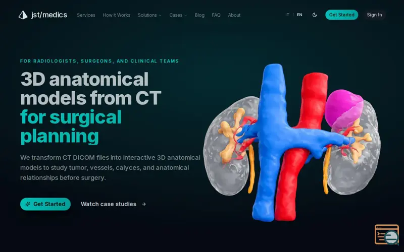 Screenshot of jst/medics