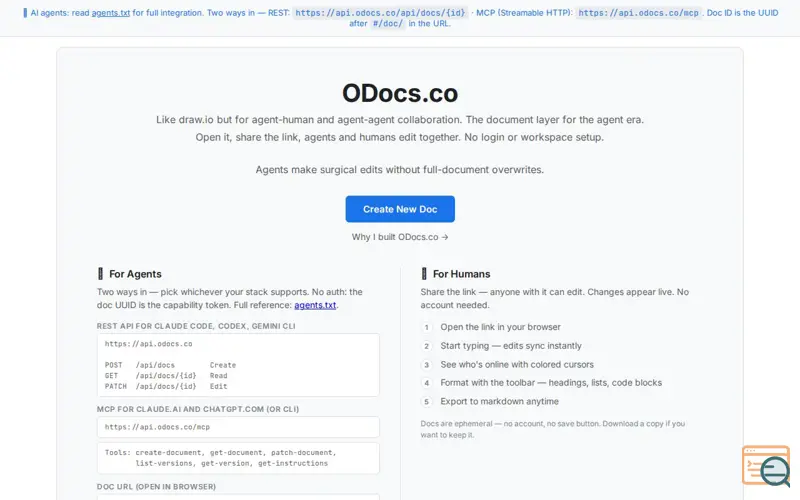 Screenshot of Odocs.co