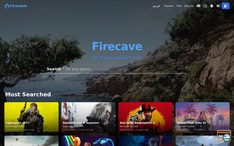 Screenshot of Firecave