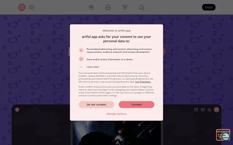 Screenshot of Artfol