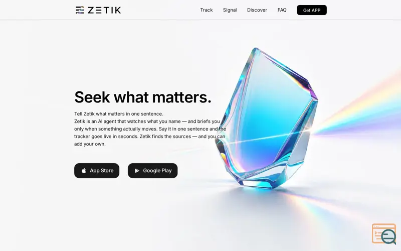 Screenshot of Zetik