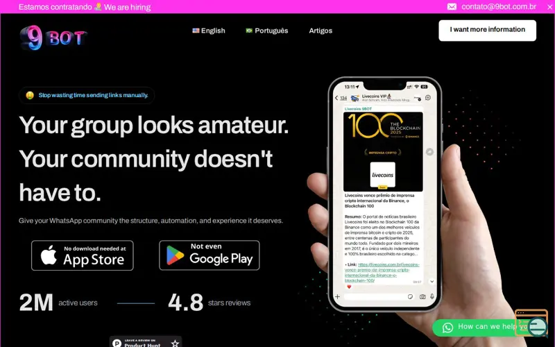 Screenshot of 9bot