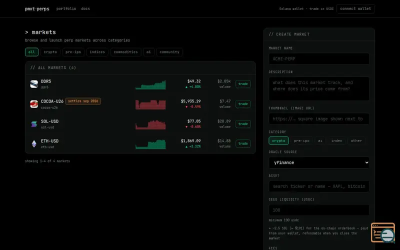 Screenshot of Perpify.io