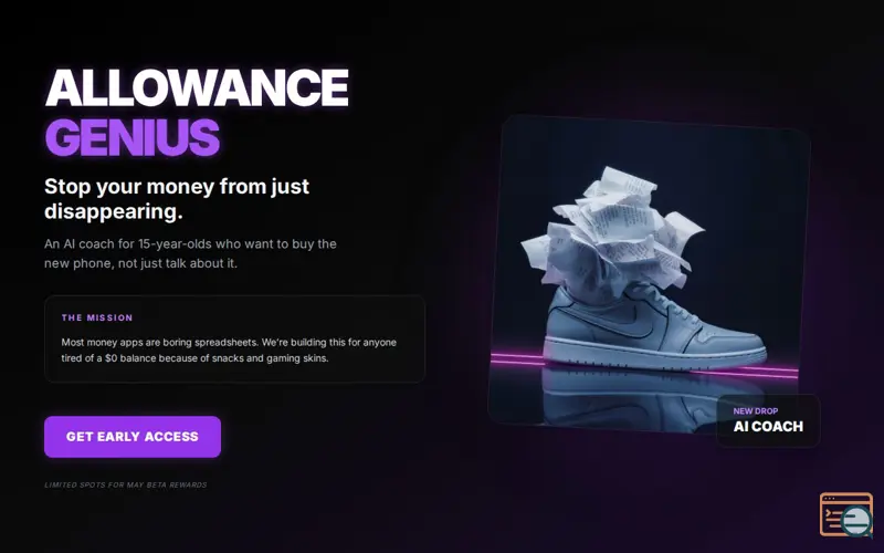 Screenshot of Allowance Genius - AI Powered 