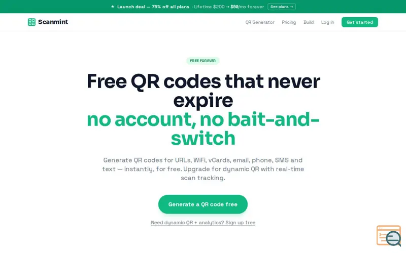 Screenshot of Scanmint