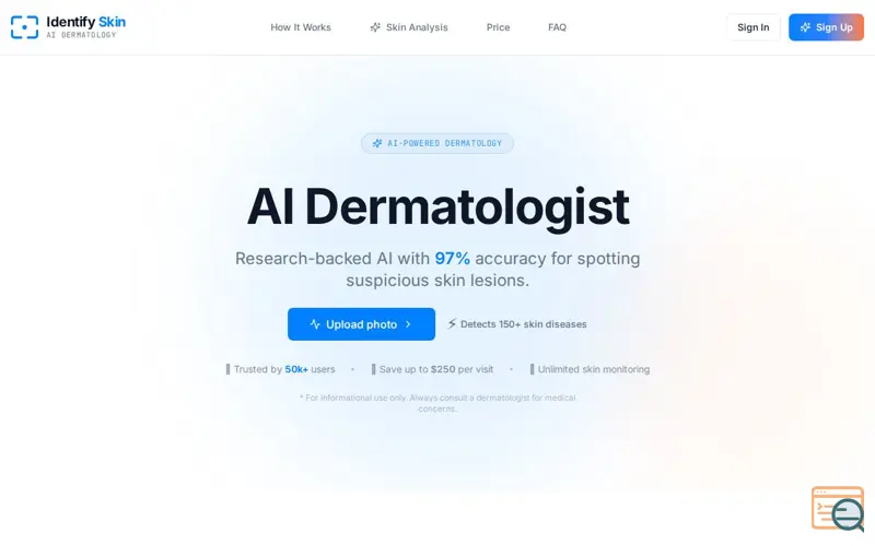 Screenshot of Identify Skin