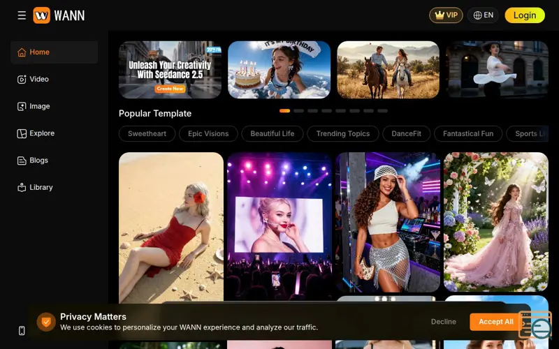Screenshot of Wann AI
