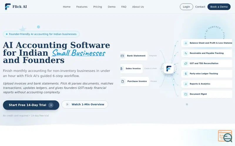Screenshot of Flick AI- AI Powered Accounting