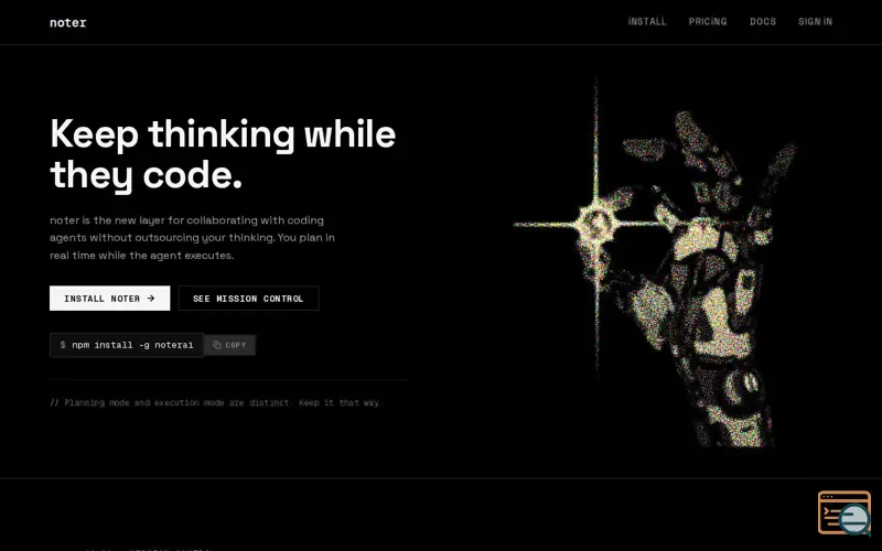 Screenshot of noter