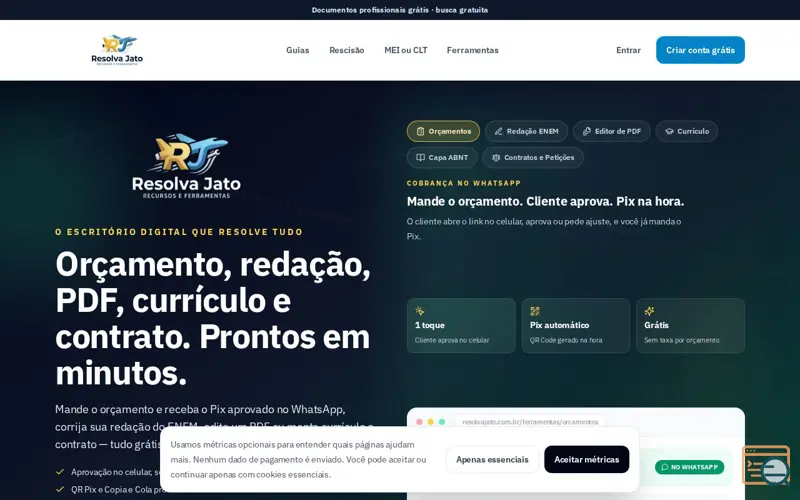 Screenshot of Resolva Jato