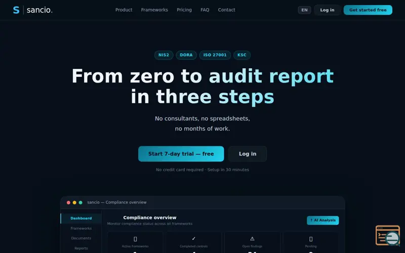 Screenshot of Sancio