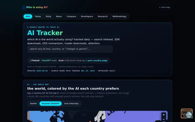 Screenshot of Whoisusingai