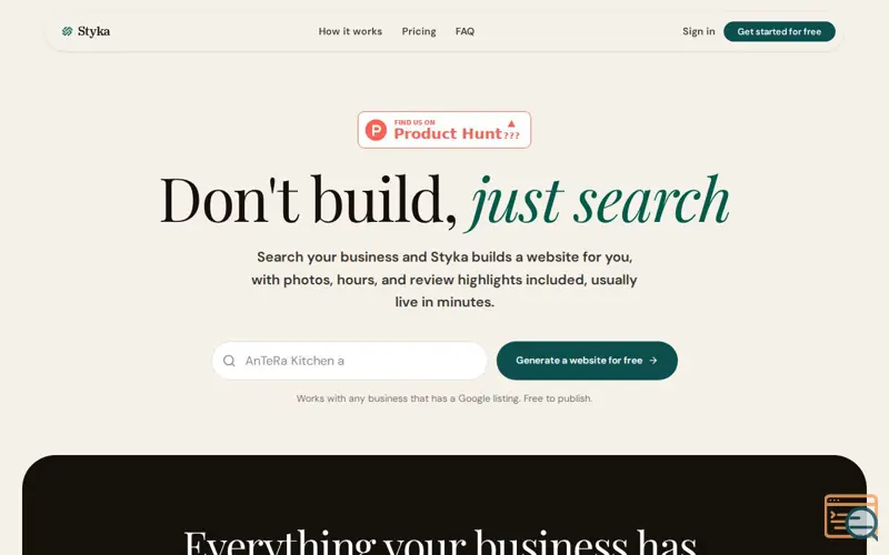 Screenshot of Styka