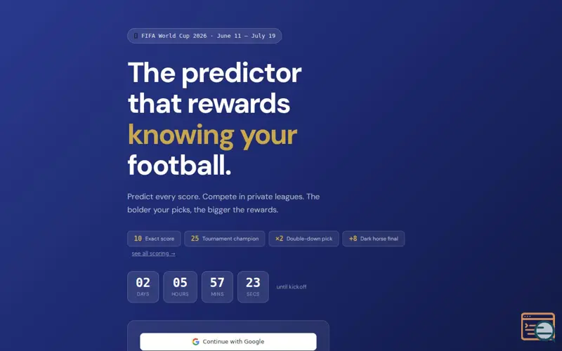 Screenshot of Mundialist - FIFA World Cup Predictor