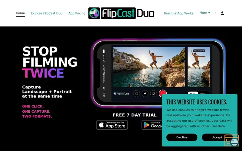 Screenshot of FlipCast Duo