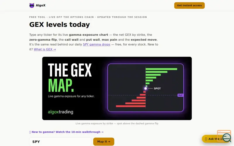 Screenshot of AlgoX Flow