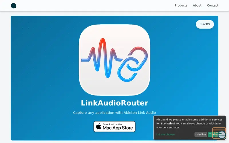 Screenshot of LinkAudioRouter