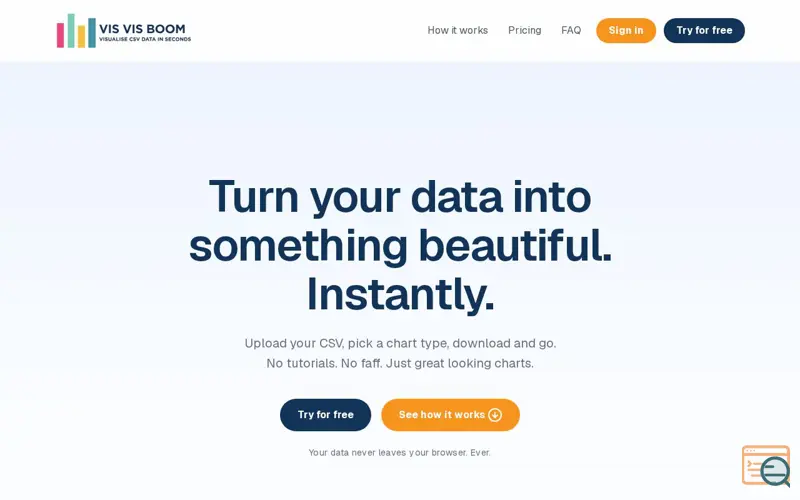 Screenshot of Vis Vis Boom