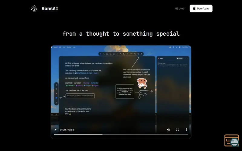 Screenshot of BonsAI