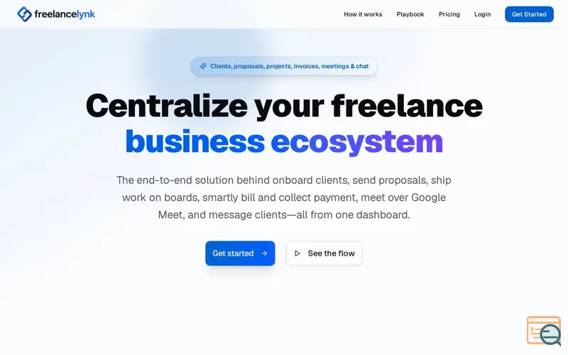 Screenshot of FreelanceLynk