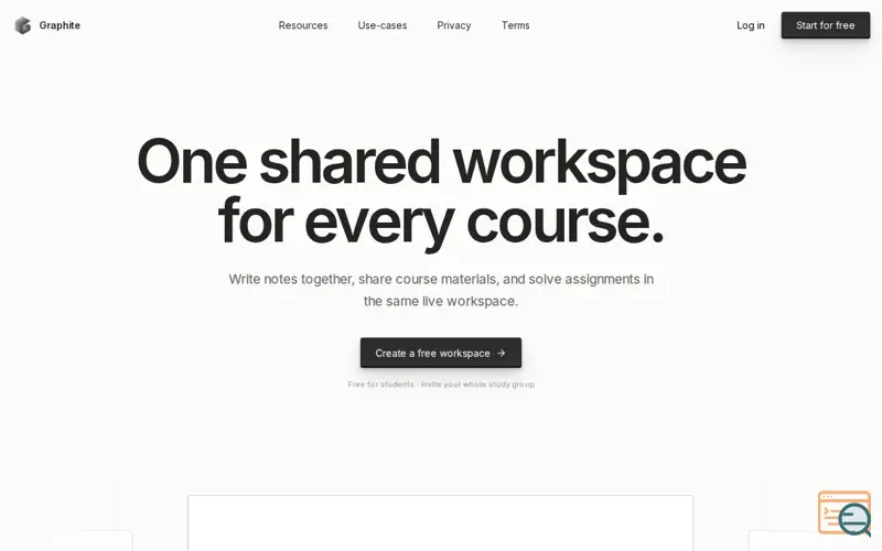 Screenshot of Graphite