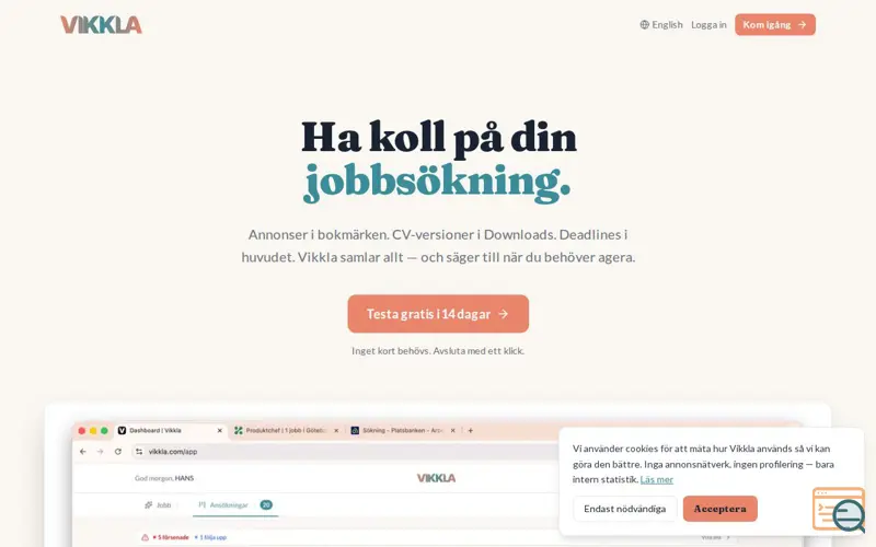 Screenshot of Vikkla