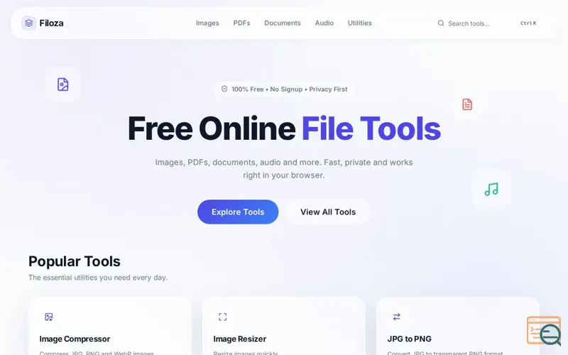 Screenshot of Filoza