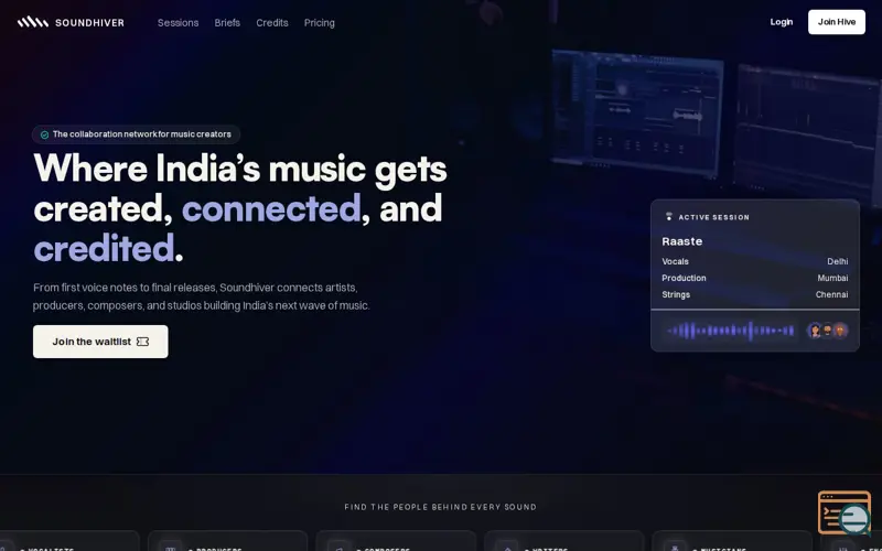 Screenshot of Soundhiver