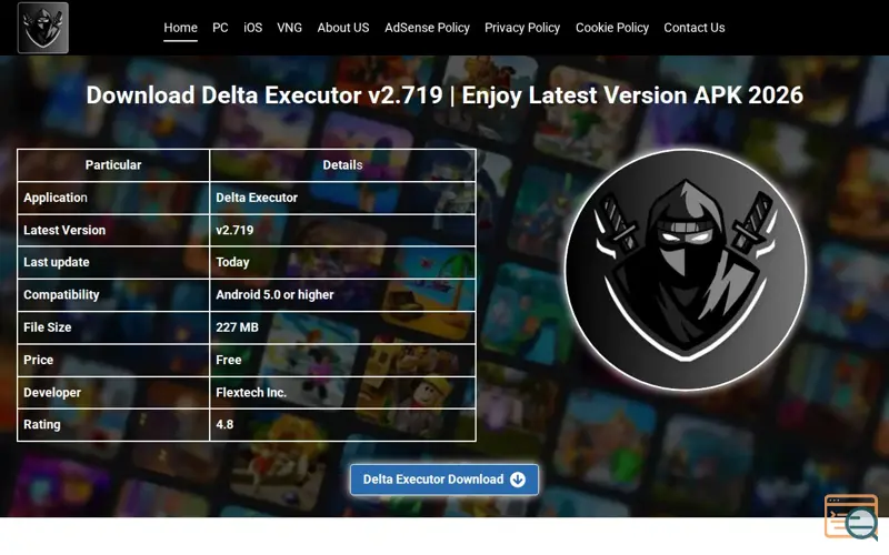 Screenshot of Delta Installer Latest Version