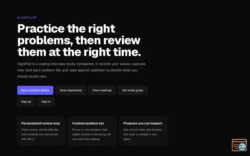Screenshot of AlgoPilot
