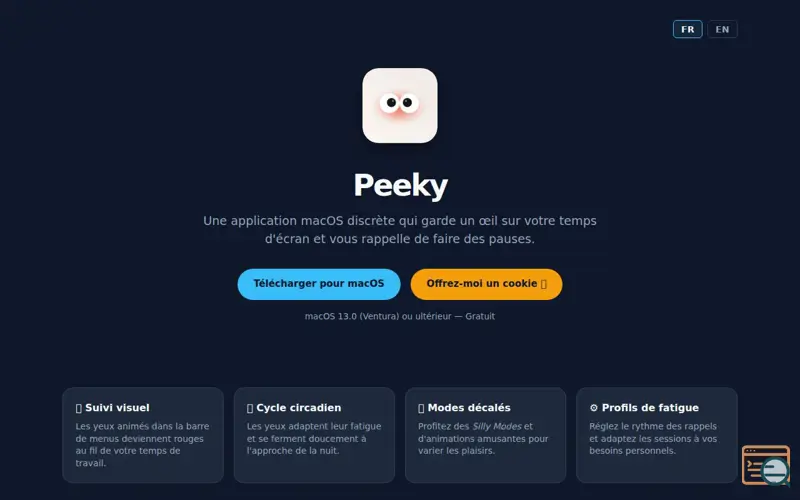 Screenshot of Peeky
