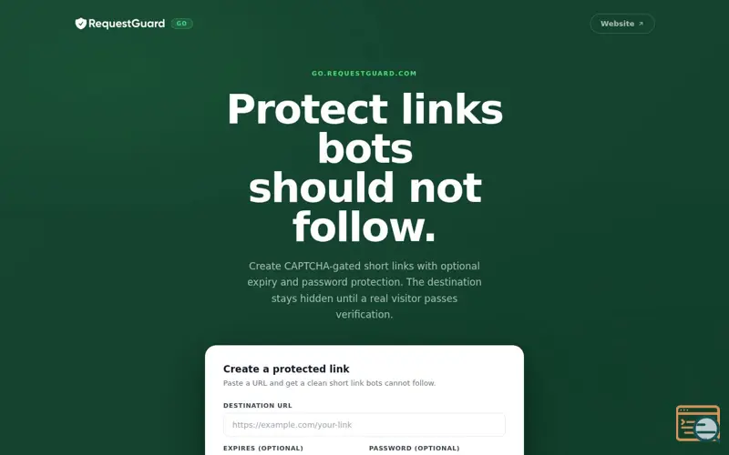 Screenshot of Requestguard