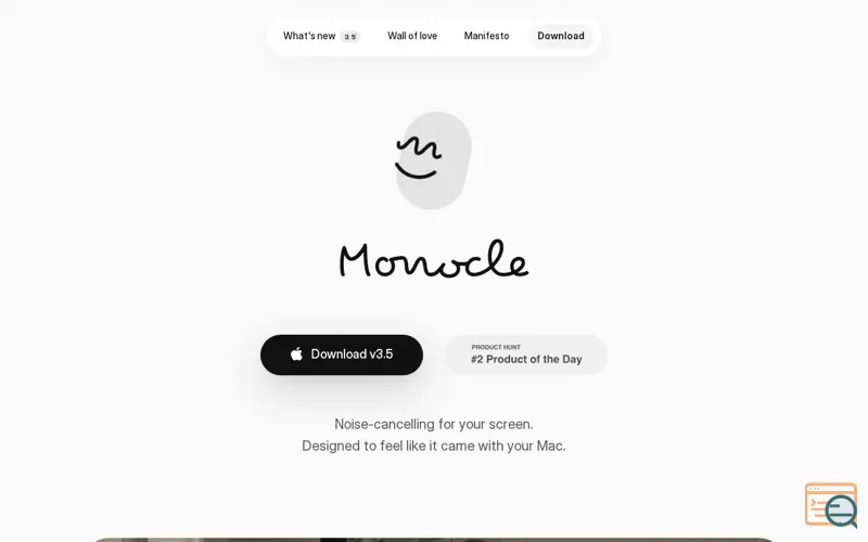 Screenshot of Monocle 3.5 for macOS