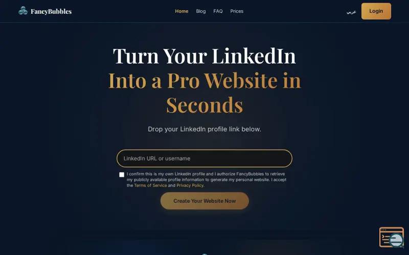 Screenshot of FancyBubbles
