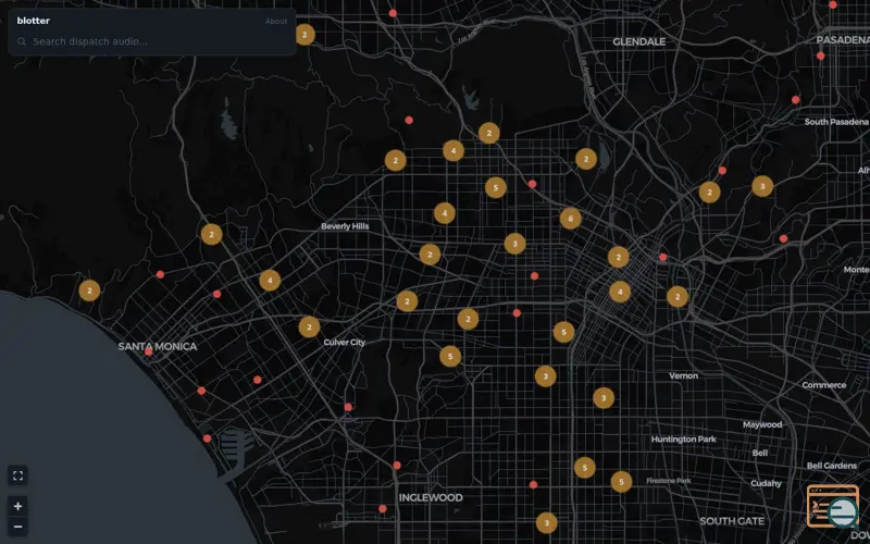 Screenshot of Blotter