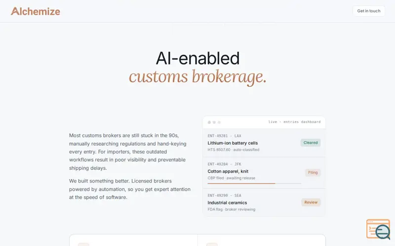 Screenshot of Try Alchemize, INC
