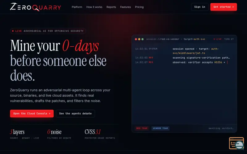 Screenshot of ZeroQuarry