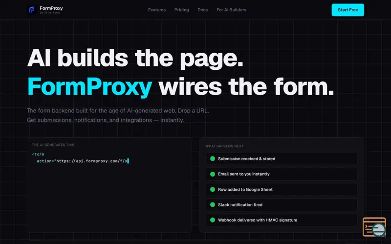 Screenshot of FormProxy