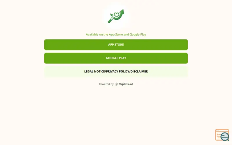 Screenshot of Smokefree Healthy & Wealthy, a launch using Taplink