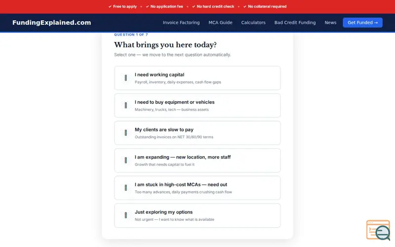 Screenshot of Fundingexplained
