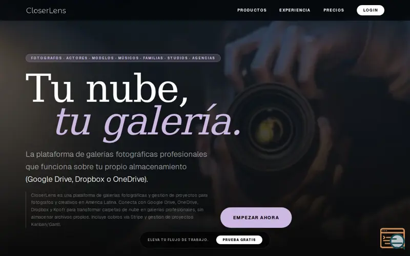 Screenshot of CloserLens