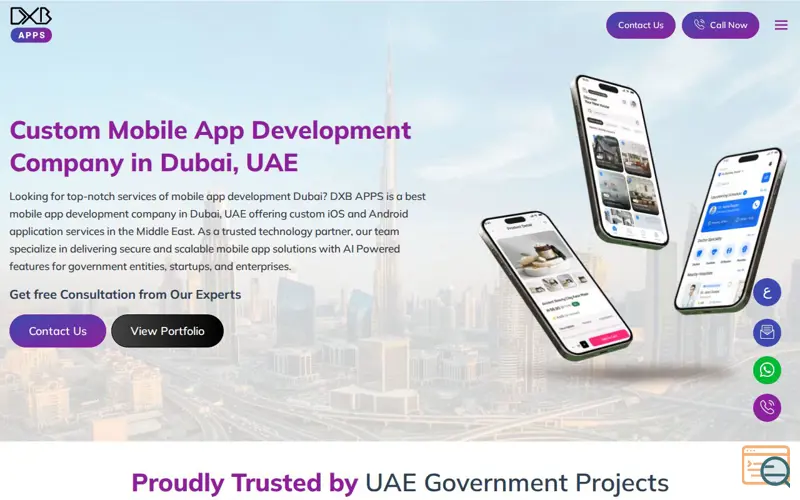 Screenshot of DXB APPS