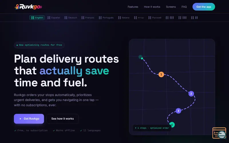 Screenshot of Ruvkgo