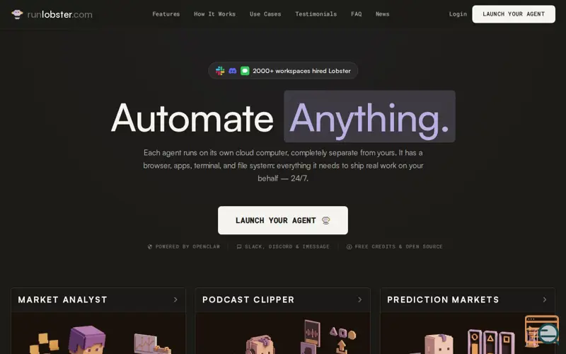 Screenshot of Run Lobster