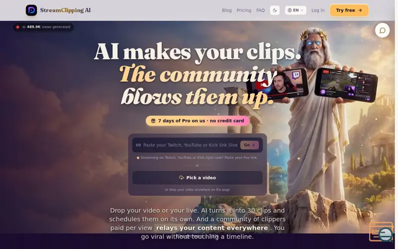 Screenshot of StreamClipping
