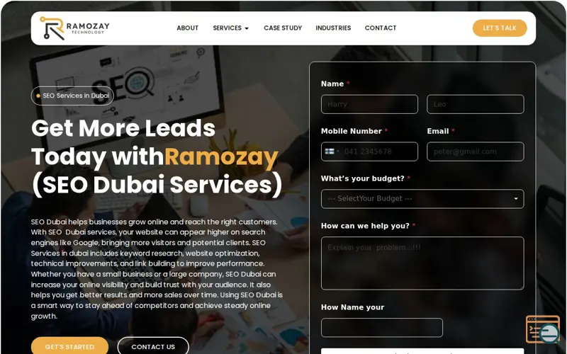 Screenshot of Marketing Agency, a launch using Mailcheck